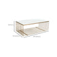 Frame Base Coffee Table Rectangular Gold Metal Cocktail Table Clearhalo 'Coffee & Accent Tables' 'Coffee Tables' 'coffee_tables' 'furn' 'furn_coffee_tables' 'Furniture' 'Living Room Furniture' 6269400