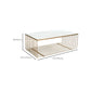 Frame Base Coffee Table Rectangular Gold Metal Cocktail Table Clearhalo 'Coffee & Accent Tables' 'Coffee Tables' 'coffee_tables' 'furn' 'furn_coffee_tables' 'Furniture' 'Living Room Furniture' 6269402