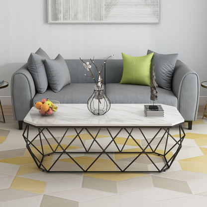 Round Gold/Black Metal Coffee Table Frame Base 1 Single Cocktail Table