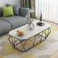 Round Gold/Black Metal Coffee Table Frame Base 1 Single Cocktail Table