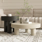 Contemporary Simple 3 Legs Coffee Table Round Wood Cocktail Table Set Clearhalo 'Coffee & Accent Tables' 'Coffee Tables' 'coffee_tables' 'furn' 'furn_coffee_tables' 'Furniture' 'Living Room Furniture' 6269427