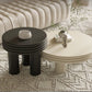 Contemporary Simple 3 Legs Coffee Table Round Wood Cocktail Table Set Clearhalo 'Coffee & Accent Tables' 'Coffee Tables' 'coffee_tables' 'furn' 'furn_coffee_tables' 'Furniture' 'Living Room Furniture' 6269430