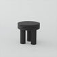 Contemporary Simple 3 Legs Coffee Table Round Wood Cocktail Table Set 20"L x 20"W x 18"H Black Clearhalo 'Coffee & Accent Tables' 'Coffee Tables' 'coffee_tables' 'furn' 'furn_coffee_tables' 'Furniture' 'Living Room Furniture' 6269433