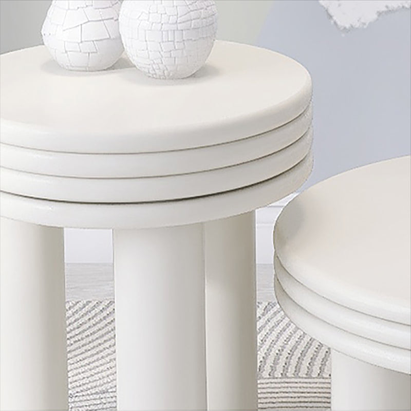 Contemporary Simple 3 Legs Coffee Table Round Wood Cocktail Table Set Clearhalo 'Coffee & Accent Tables' 'Coffee Tables' 'coffee_tables' 'furn' 'furn_coffee_tables' 'Furniture' 'Living Room Furniture' 6269443