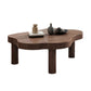 Nordic Cocktail Table 3 Legs Solid Wood Free Form Single Coffee Table Walnut Clearhalo 'Coffee & Accent Tables' 'Coffee Tables' 'coffee_tables' 'furn' 'furn_coffee_tables' 'Furniture' 'Living Room Furniture' 6269491