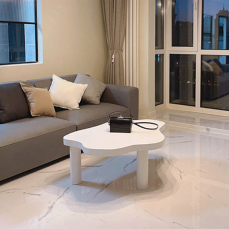Nordic Cocktail Table 3 Legs Solid Wood Free Form Single Coffee Table Clearhalo 'Coffee & Accent Tables' 'Coffee Tables' 'coffee_tables' 'furn' 'furn_coffee_tables' 'Furniture' 'Living Room Furniture' 6269499