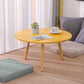 Mesa moderna de 3 piernas Mesa de madera maciza redonda de madera maciza para sala de estar