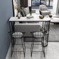 Sintered Stone Modern Bar Table Dining Table with Storage Shelves