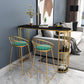 Sintered Stone Modern Bar Table Dining Table with Storage Shelves