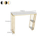 Sintered Stone Modern Bar Table Dining Table with Storage Shelves