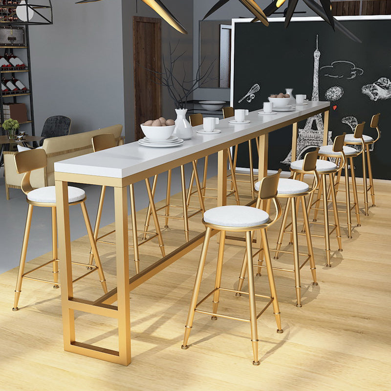 Rectangle Pub Table Glam Solid Wood Bar Table for Indoor and Breakroom Clearhalo 'Bar Furniture' 'Bar Tables' 'bar_tables' 'furn' 'furn_bar_tables' 'Furniture' 'Kitchen & Dining Furniture' 6269814