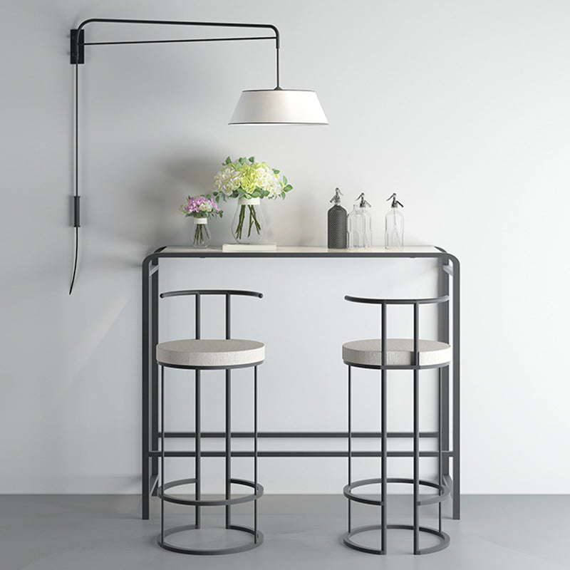 Industrial Bar Table Bar Height Rectangle Pub Table for Indoor and Breakroom