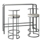 Industrial Bar Table Bar Height Rectangle Pub Table for Indoor and Breakroom