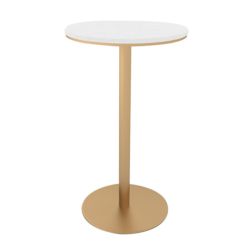 Glam Pub Height Dining Table Stone Top Pub Table for Living Room