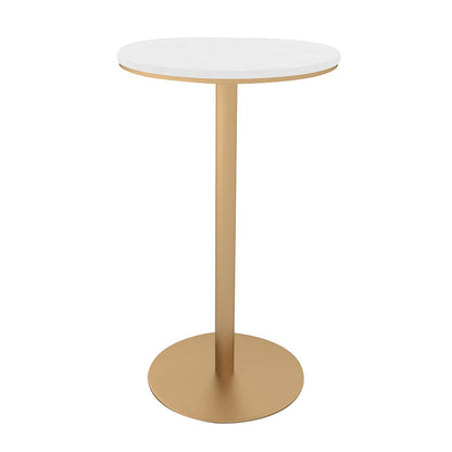 Glam Pub Height Dining Table Stone Top Pub Table for Living Room