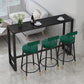 Glam Pub Height Dining Table Stone Top Pub Table for Living Room