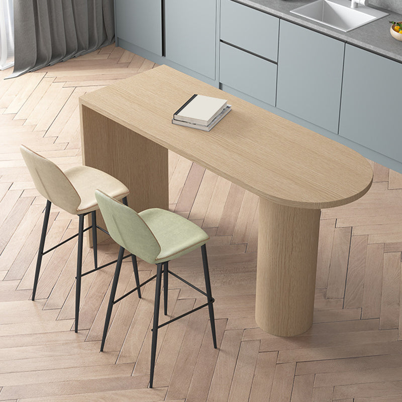 Bartisch aus massivem Holz, Spezialität, moderner Pub-Tisch in Barhöhe für den Innenbereich
