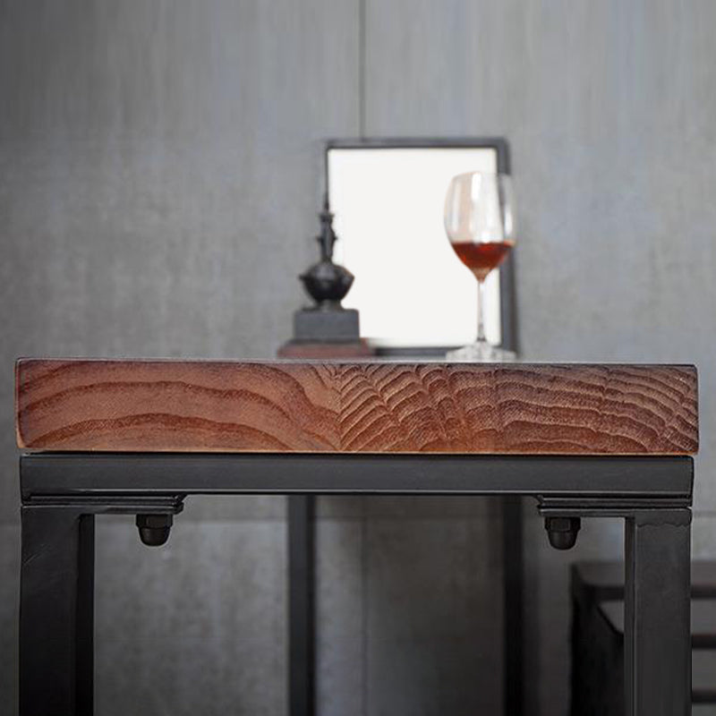 Industrial Bar Table Solid Wood Rectangle Pub Table for Outdoor Breakroom Clearhalo 'Bar Furniture' 'Bar Tables' 'bar_tables' 'furn' 'furn_bar_tables' 'Furniture' 'Kitchen & Dining Furniture' 6269895