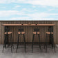 Industrial Metal Base Bar Table Pub Height Dining Table for Outdoor Clearhalo 'Bar Furniture' 'Bar Tables' 'bar_tables' 'furn' 'furn_bar_tables' 'Furniture' 'Kitchen & Dining Furniture' 6269915