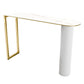 Glam Pub Height Dining Table Sintered Stone Top Pub Table for Dining Room