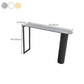 Glam Pub Height Dining Table Sintered Stone Top Pub Table for Dining Room