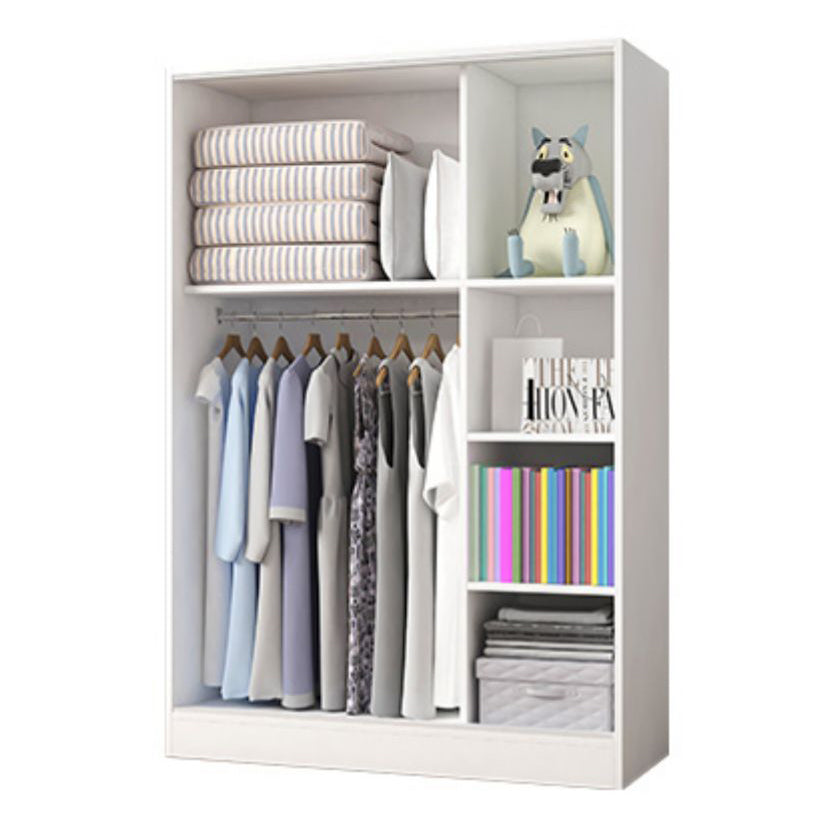 Armoire armoire en bois avec placard de garde-robe moderne étagères