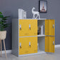 Metal Non-Hanging Cabinet Modern Storage Cabinet with Hinged Doors Yellow 6 Clearhalo 'Armoires & Wardrobes' 'armoires_wardrobes' 'Bedroom Furniture' 'furn' 'furn_armoires_wardrobes' 'Furniture' 6270144