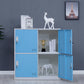 Metal Non-Hanging Cabinet Modern Storage Cabinet with Hinged Doors Clearhalo 'Armoires & Wardrobes' 'armoires_wardrobes' 'Bedroom Furniture' 'furn' 'furn_armoires_wardrobes' 'Furniture' 6270151