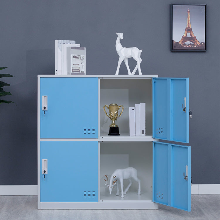Metal Non-Hanging Cabinet Modern Storage Cabinet with Hinged Doors Clearhalo 'Armoires & Wardrobes' 'armoires_wardrobes' 'Bedroom Furniture' 'furn' 'furn_armoires_wardrobes' 'Furniture' 6270151