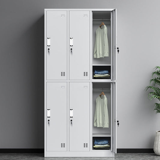 Armoire de rangement gris contemporain avec des portes à charnière