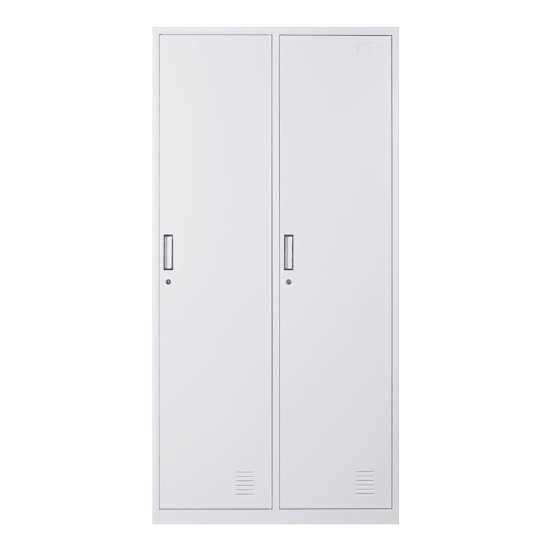 Metal Gray Cabinet for Bathroom Contemporary Storage Cabinet with Hinged Doors 2 Clearhalo 'Armoires & Wardrobes' 'armoires_wardrobes' 'Bedroom Furniture' 'furn' 'furn_armoires_wardrobes' 'Furniture' 6270221