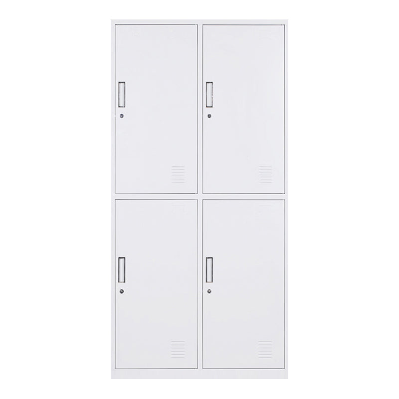 Metal Gray Cabinet for Bathroom Contemporary Storage Cabinet with Hinged Doors 4 Clearhalo 'Armoires & Wardrobes' 'armoires_wardrobes' 'Bedroom Furniture' 'furn' 'furn_armoires_wardrobes' 'Furniture' 6270224