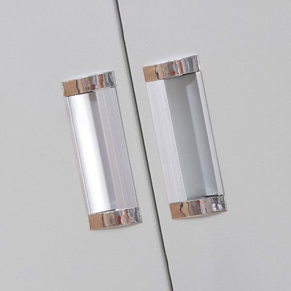 Metal Gray Cabinet for Bathroom Contemporary Storage Cabinet with Hinged Doors Clearhalo 'Armoires & Wardrobes' 'armoires_wardrobes' 'Bedroom Furniture' 'furn' 'furn_armoires_wardrobes' 'Furniture' 6270230