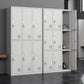 Metal Gray Cabinet for Bathroom Contemporary Storage Cabinet with Hinged Doors Clearhalo 'Armoires & Wardrobes' 'armoires_wardrobes' 'Bedroom Furniture' 'furn' 'furn_armoires_wardrobes' 'Furniture' 6270238
