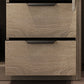 Brown Manufactured Wood Wardrobe Modern Cabinet with Drawers