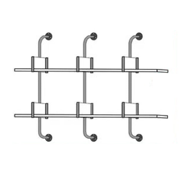 Metal and Wooden Shelf Bookcase Open Wall Mounted Gold Bookshelf for Home Clearhalo 'Bookcases' 'furn' 'furn_bookcases' 'Furniture' 'Office Furniture' 6270350