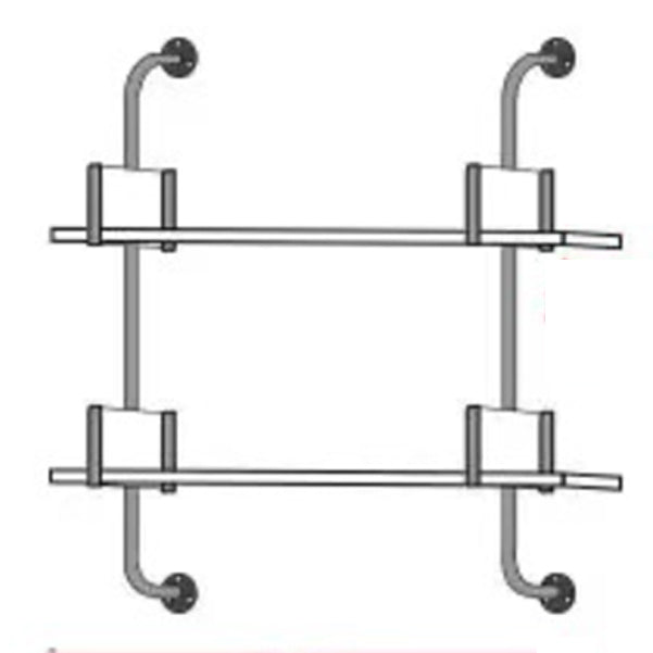 Metal and Wooden Shelf Bookcase Open Wall Mounted Gold Bookshelf for Home Clearhalo 'Bookcases' 'furn' 'furn_bookcases' 'Furniture' 'Office Furniture' 6270351