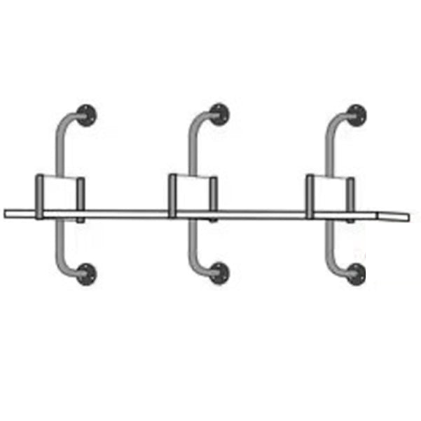 Metal and Wooden Shelf Bookcase Open Wall Mounted Gold Bookshelf for Home Clearhalo 'Bookcases' 'furn' 'furn_bookcases' 'Furniture' 'Office Furniture' 6270353