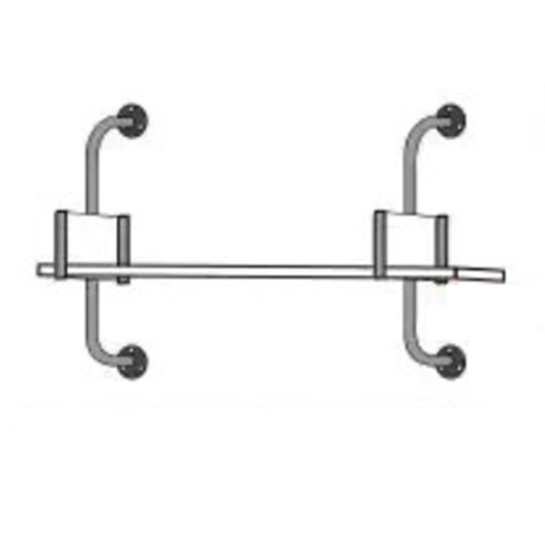 Metal and Wooden Shelf Bookcase Open Wall Mounted Gold Bookshelf for Home 39.4"L x 9.8"W x 17.7"H Clearhalo 'Bookcases' 'furn' 'furn_bookcases' 'Furniture' 'Office Furniture' 6270359