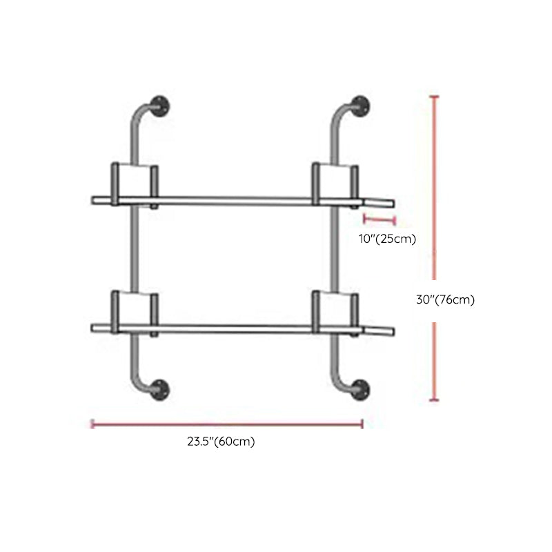 Metal and Wooden Shelf Bookcase Open Wall Mounted Gold Bookshelf for Home Clearhalo 'Bookcases' 'furn' 'furn_bookcases' 'Furniture' 'Office Furniture' 6270367