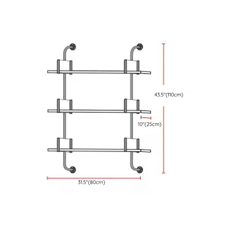 Metal and Wooden Shelf Bookcase Open Wall Mounted Gold Bookshelf for Home Clearhalo 'Bookcases' 'furn' 'furn_bookcases' 'Furniture' 'Office Furniture' 6270373