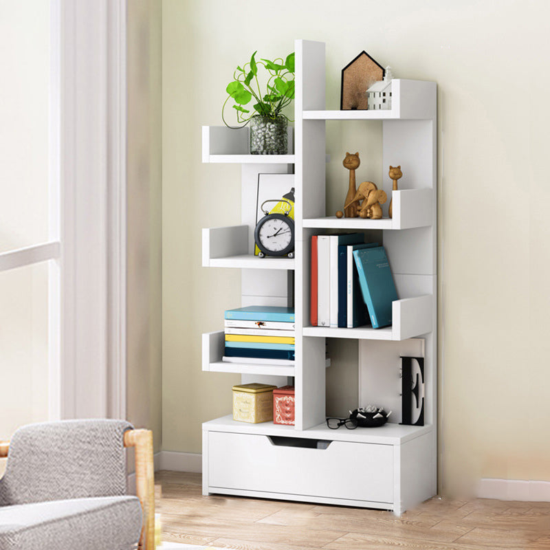 現代のエンジニアリングされた木製の本棚オープンブックケースブックリビングルームの棚