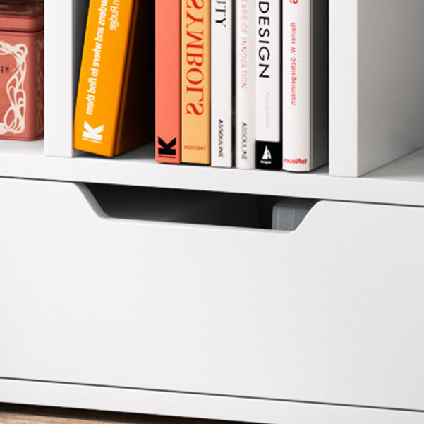 現代のエンジニアリングされた木製の本棚オープンブックケースブックリビングルームの棚