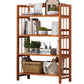 Bamboo Contemporary Bookshelf Etagere Shelf Bookcase with Shelves 27.6"L x 9.8"W x 49.2"H Tan Clearhalo 'Bookcases' 'furn' 'furn_bookcases' 'Furniture' 'Office Furniture' 6270537