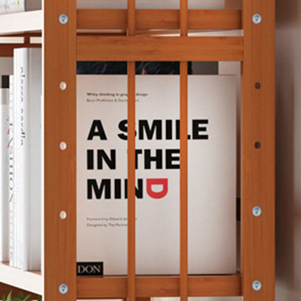 Bamboo Contemporary Bookshelf Etagere Shelf Bookcase with Shelves Clearhalo 'Bookcases' 'furn' 'furn_bookcases' 'Furniture' 'Office Furniture' 6270550