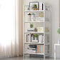 Bamboo Contemporary Bookshelf Etagere Shelf Bookcase with Shelves 19.7"L x 9.8"W x 61"H White Clearhalo 'Bookcases' 'furn' 'furn_bookcases' 'Furniture' 'Office Furniture' 6270553