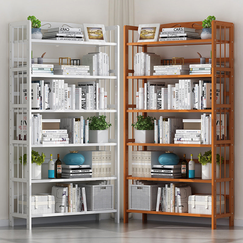 Bamboo Contemporary Bookshelf Etagere Shelf Bookcase with Shelves Clearhalo 'Bookcases' 'furn' 'furn_bookcases' 'Furniture' 'Office Furniture' 6270554