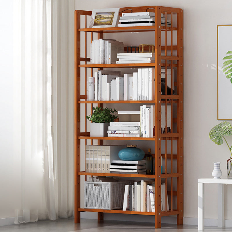 Bamboo Contemporary Bookshelf Etagere Shelf Bookcase with Shelves Clearhalo 'Bookcases' 'furn' 'furn_bookcases' 'Furniture' 'Office Furniture' 6270562