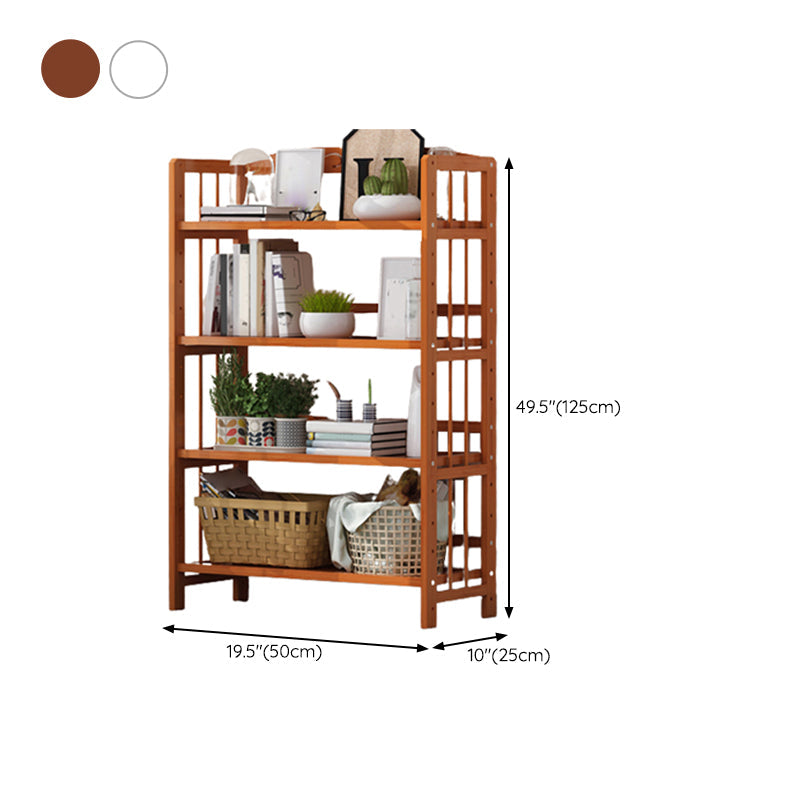 Bamboo Contemporary Bookshelf Etagere Shelf Bookcase with Shelves Clearhalo 'Bookcases' 'furn' 'furn_bookcases' 'Furniture' 'Office Furniture' 6270563