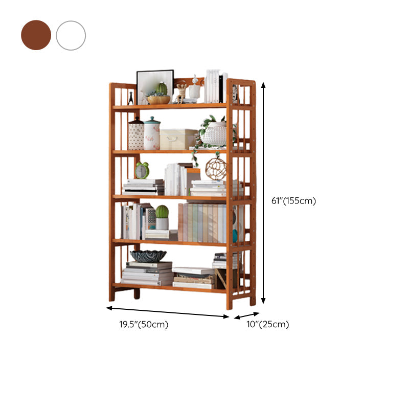 Bamboo Contemporary Bookshelf Etagere Shelf Bookcase with Shelves Clearhalo 'Bookcases' 'furn' 'furn_bookcases' 'Furniture' 'Office Furniture' 6270566